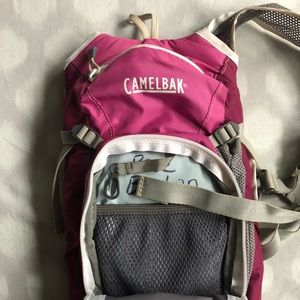 Pink Camelbak hydration system